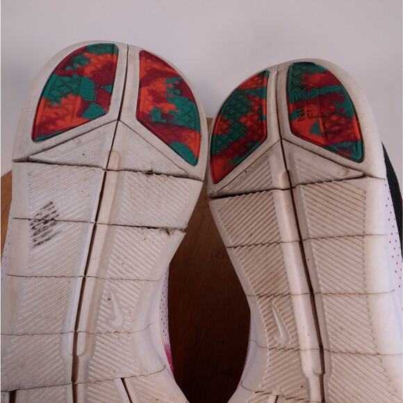 Nike Free 3.0 Running Sneakers Shoes Women 8 Black Pink - Picture 12 of 14